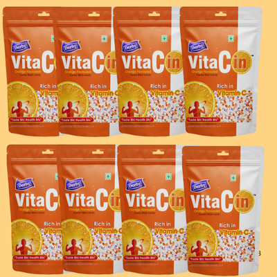 Derby Derby_VitaCin_SP_Pack_8_Each_50pcs_Vitamin_C_Candy Orange Candy(8 x 175 g)