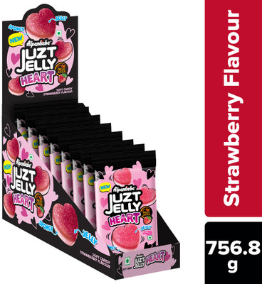 Alpenliebe Juzt Jelly Heart Strawberry Soft Candy Strawberry Jelly Candy(756.8 g)