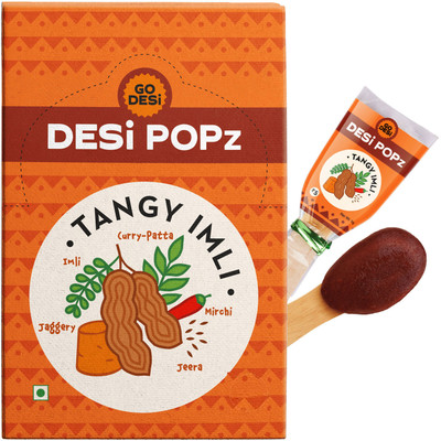 GO DESi Imli Pop Tamarind & Jaggery Sour, Spicy, Tangy Candy(45 pieces)