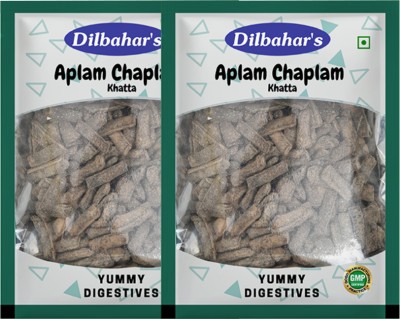 Dilbahar's Yummy Digestive Aplam Chaplam Khatta 400gm Pack of 2 Mango Candy(2 x 1 pieces)