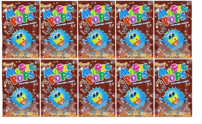 Magic Pops Popping Candy | Cola Flavour Candy(10 x 5.5 g)