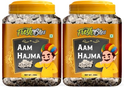 FRESH BITES Aam Hajma Mukhwas Digestive Goli Pachak After Meal Snack Churan Mango Mouth Freshener(2 x 200 g)