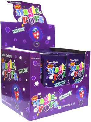 Magic Pops Grape Flavor Tingling Sensation Of Popping Candies Grape Candy(40 x 5.5 g)