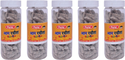 BAJAJ OMRAJ by(BAJAJESTD.1964)Aam Papad, Aam Rasilla(Khatta-Mitha)(200g each)Pack of 5 Natural Aam Candy(5 x 1 pieces)