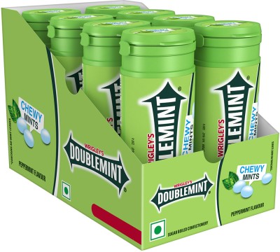 Doublemint Chewymints, Tube Peppermint Flavour, Mouth Freshener(8 x 30.4 g)