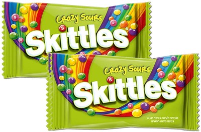 Skittles Crazy Sour Flavoured Candy(2 x 45 g)