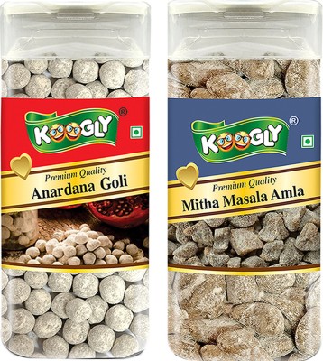 Koogly Premium Quality After Meal Digestive Anardana Goli+Meetha Masala Amla Anardana goli, Meetha Masala Amla Candy(2 x 215 g)