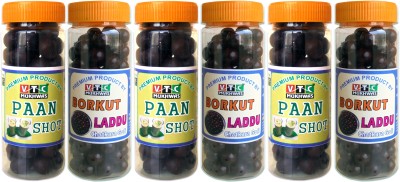 VTC Sweet Paan Candy PAAN Mouth Freshener Or Borkut Ladoo Natural Paan Shot, Natural Borkut Ladoo Candy(6 x 250)