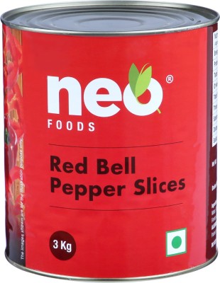 neo Sliced Red Bell Pepper I Red Capsicum Peppers I Ready to Eat I Non-GMO I Peppers(3 kg)