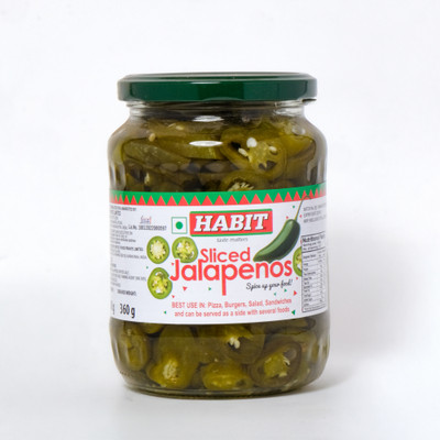 HABIT Sliced Jalapenos – 680g x Pack of 1 Perfect for Nacho, Subs, Sandwiches & Burger Jalapenos(680 g)