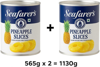 Seafarer's Pineapple Slices, 1130g (565g x 2) Fruits(1130 g, Pack of 2)