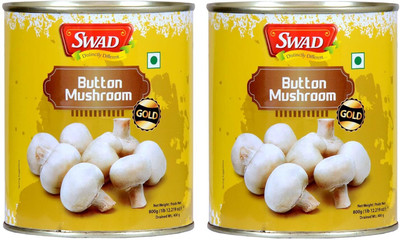 SWAD Healthy & Fresh Button Mushroom Mushroom(1600 g, Pack of 2)