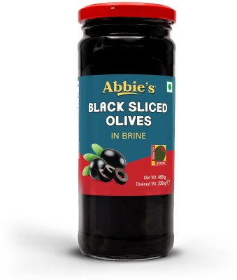 Abbie's Black sliced olive 450g pack of 1 Authentic Taste in cooking , Snacking Olives(450 g)