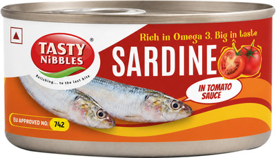 Tasty Nibbles SARDINE IN TOMATO SAUCE 185G Sea Foods(185 g)