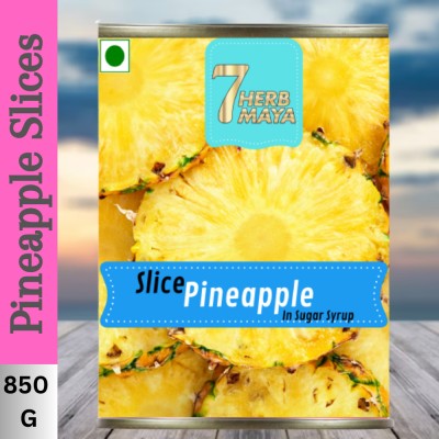 7Herbmaya Premium Pineapple Slices: Exquisite Tropical Succulent Pineapple Slices Fruits(850 g)