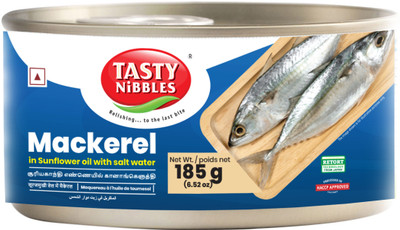 Tasty Nibbles Mackerel In Sunflower Oil With Salt Water 185g Sea Foods(185 g)