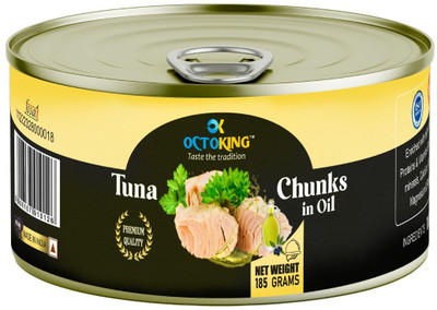 Octoking TUNA CHUNKS IN OIL Sea Foods(185 g)