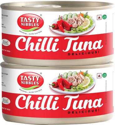 Tasty Nibbles Chillli Tuna Flakes, 185g x 2 Sea Foods(370 g, Pack of 2)