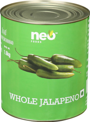 neo Whole Jalapeno I Ready to Eat I Fibre Rich Topping I Vegetables(3 kg)