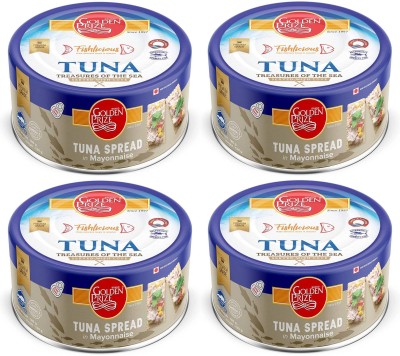 Golden Prize Tuna Spread in Mayonnaise 185Gms Each - Pack of 4 Units Sea Foods(740 g, Pack of 4)