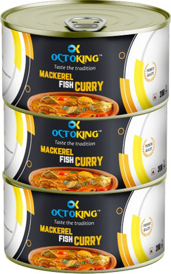 Octoking Mangalore Style Mackerel Fish Curry Sea Foods(600 g, Pack of 3)
