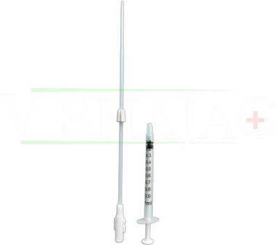 V SHAJAG Complete IUI Cannula Kit (17cm)-Fertility with Precision Intravenous  Cannula(Pack of 12)
