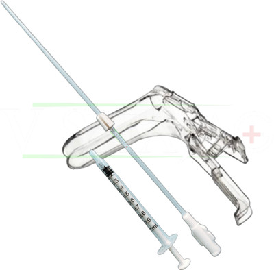 V SHAJAG IUI Cannula(17cm) Kit with Vaginal Speculum-Fertility with Precision Intravenous  Cannula(Pack of 2)
