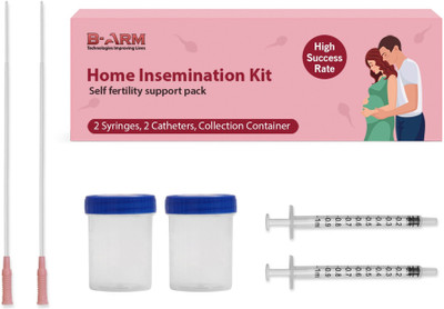 B-Arm Self Insemination Kit- Two Catheters, Syringes & Collection Containers Intravenous  Cannula(Pack of 2)