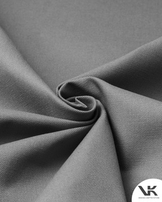 VK GROUP Pure Cotton, Cloth Grain Canvas Roll (Set of 1)(Grey)
