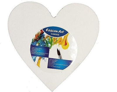 Eascan Art NA Cotton Medium Grain Pre Stretched Canvas (Set of 1)(White)