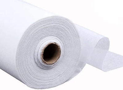 Kavch PAPER CANVAS POLYCOTTON SOFT TOUCH 3 MTRS X 40 INCHES WIDE Polycotton Soft Touch Canvas Roll (Set of 3)(White)