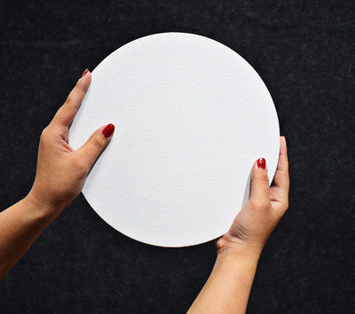 Kreative Kraft 1 Cotton Soft Touch Board Canvas (Set of 1)(White)