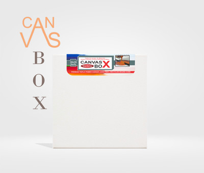 Variety Canvas Box Canvas 16 x 16 Inch pack of 1 Cotton Medium Grain Board Canvas (Set of 1)(PURE WHITE)