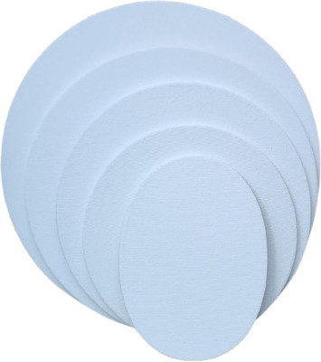 Noval LM Series Cotton Medium Grain Stretched Canvas Board (Set of 2)(White)