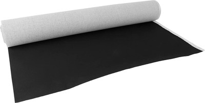 FRKB 7 Oz. Medium Grain Primed Cotton Canvas Roll Black (12 inch x 5 Meter) Cotton Medium Grain Canvas Roll (Set of 1)(Black)