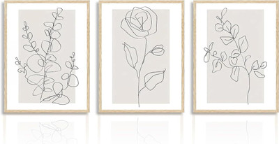 Aesthetify Canvas Prints Cotton Soft Touch Canvas Roll (Set of 3)(Multicolor)