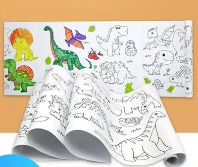 TREXNT Drawing Roll Acrylic Soft Touch Canvas Roll (Set of 1)(White)
