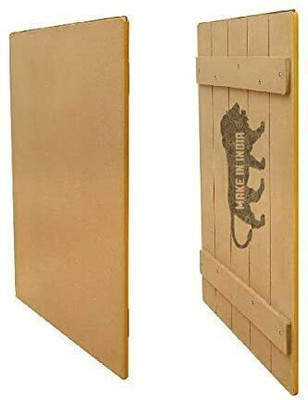 APAX MDF Acrylic Fairly Hard Board Canvas (Set of 1)(Brown)