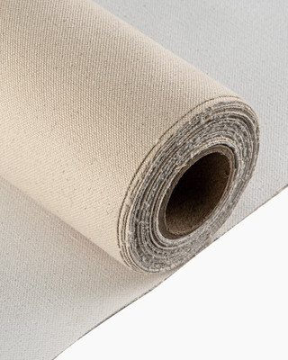 SHOP GLOBAL 12x5 CANVAS ROLL. Cotton Medium Grain Canvas Roll (Set of 1)(White)