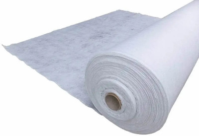 HBS 3m Canvas Paper Design,Craft 1 x 3 Mtrs Cotton Soft Touch Canvas Roll (Set of 1)(White)