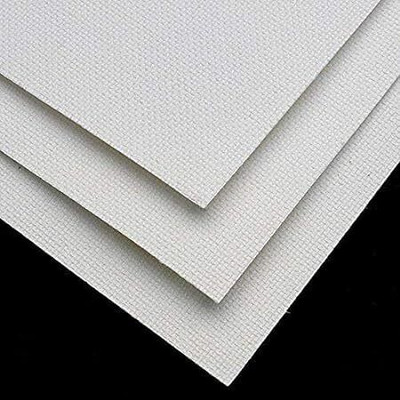 Geek Arts Professional Canvas Sheet For Drawing Painting & Much More. Cotton Medium Grain Primed Canvas Board, Stretched Canvas Board (Set of 25)(White)