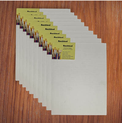 Rockford 9 X 12 inches Cotton Fine Grain Primed Canvas Board (Set of 10)(White)