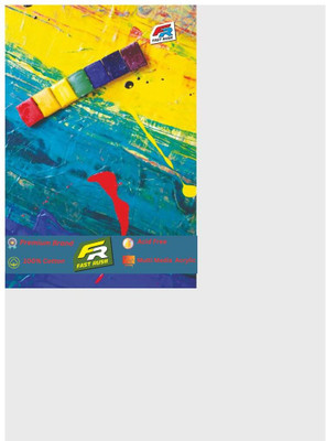Fast Rush Premium Canvas Board Cotton Soft Touch Acrylic Primed Board (Set of 9)(White)