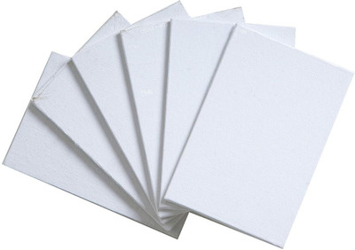 Home Organize 4 X 6 CANVAS BOARD Cotton Medium Grain Primed Canvas Board (Set of 2)(White)