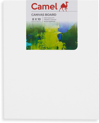 Camel Regular Cotton Acrylic Coated Board Canvas (Set of 1)(White)