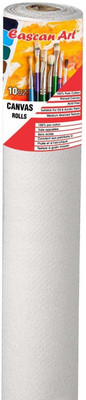 Eascan Art 48*5 Cotton Medium Grain Canvas Roll (Set of 10)(White)