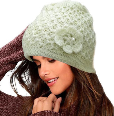 TRUE INDIAN Self Design, Woven Beanie Cap