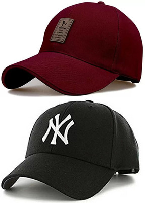 Capitalpoint Solid Sports/Regular Cap Cap(Pack of 2)