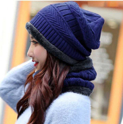 KHUSHI CLOTHS Self Design Beanie Cap