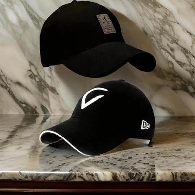 cap world Embroidered, Self Design, Solid Sports/Regular Cap Cap(Pack of 2)